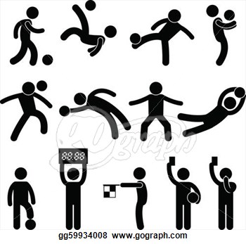 Soccer Goalkeeper Referee And Linesman  Vector Clipart Gg59934008