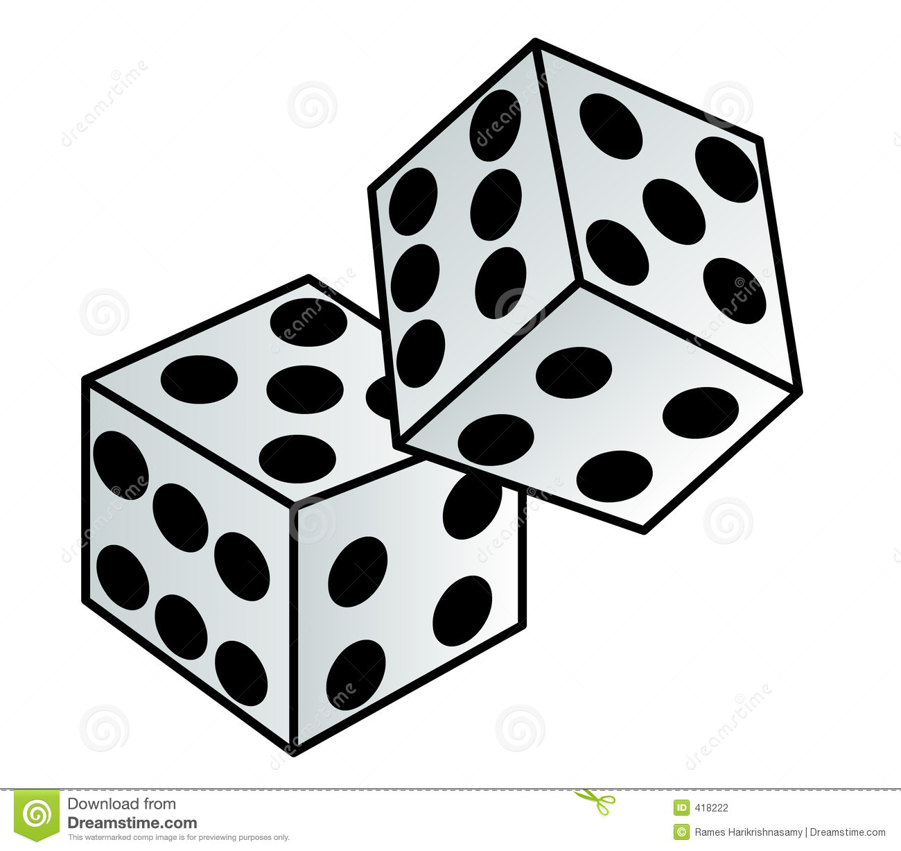 Vector   Dice Stock Photography   Image  418222