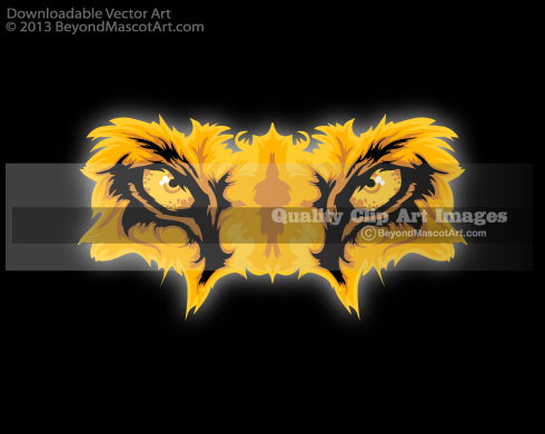 Wildcat Eyes Clipart 0241 Lion Eyes Clip Art