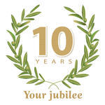 30 Years Jubilee Golden Laurel Wreath 10 Years Jubilee Golden Laurel