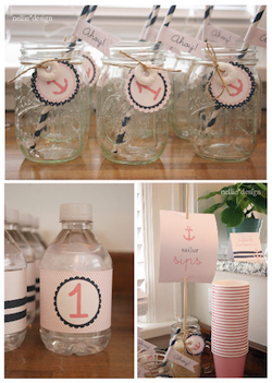 Adorable Nautical Girl Baby Showers Ideas