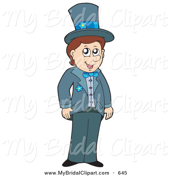 Bridal Clipart Of A Happy Groom On His Wedding Day By Visekart    645