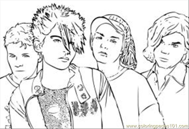Cartoon Band Aid Band Musical Coloring Pages Band Aid Coloring Page