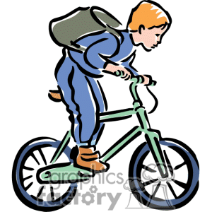 Child Riding A Bicycle