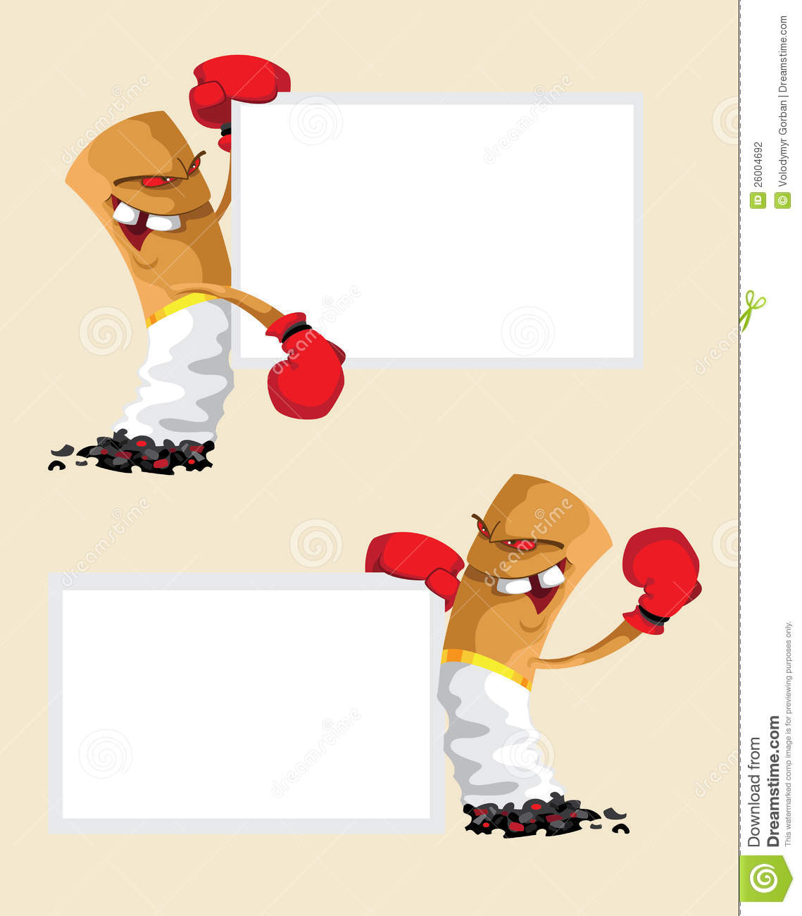 Cigarette Boxer With Blank Stock Photography   Image  26004692