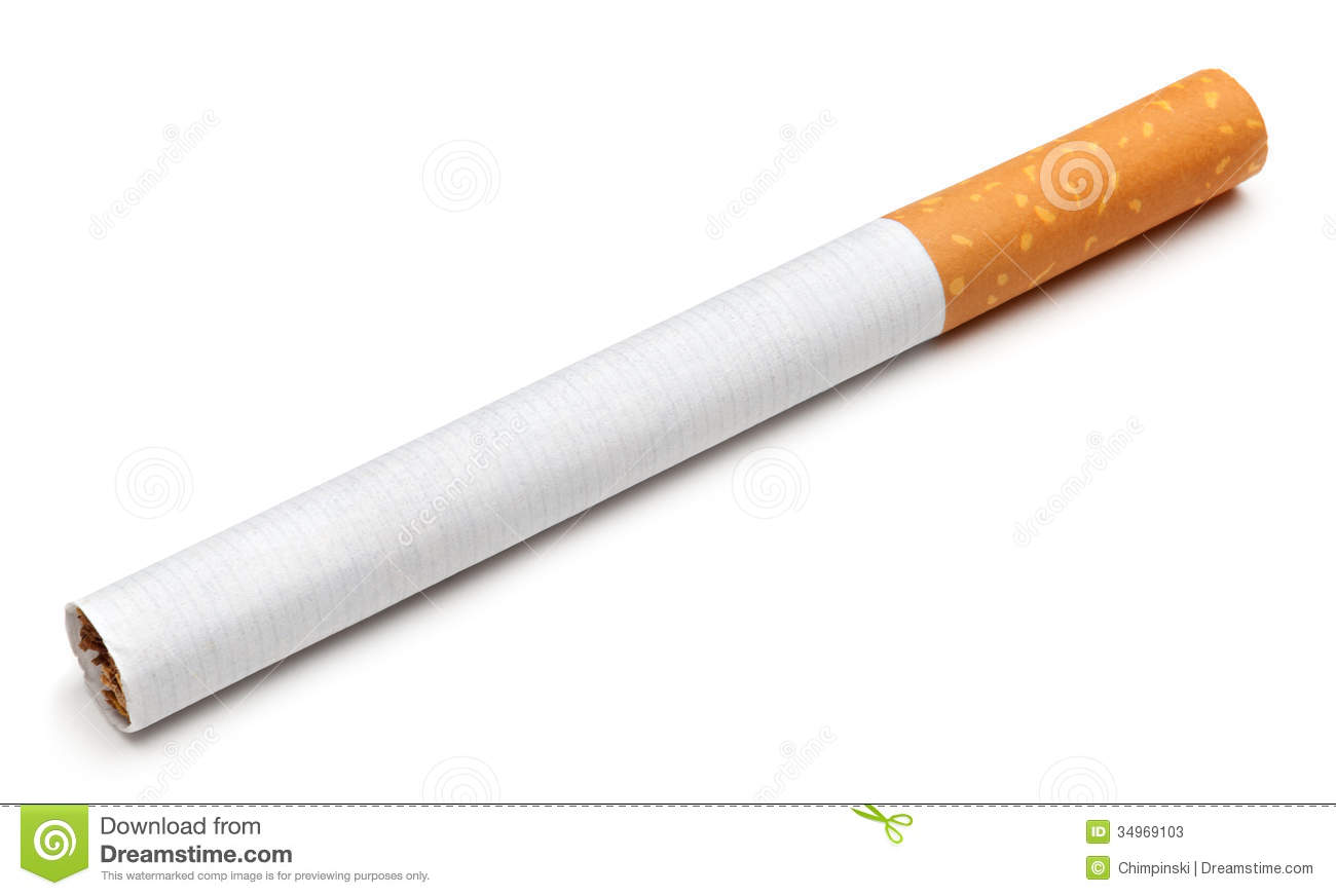 Cigarette Isolated On A White Background