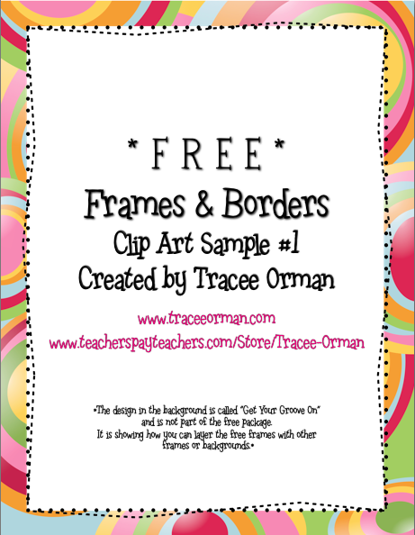Classroom Freebies  Free Clip Art Borders   Frames For Commercial Use