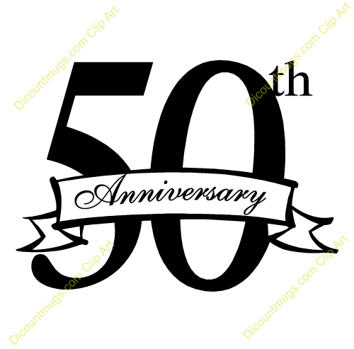 Clipart 11895 50th Anniversary   Clipart Panda   Free Clipart Images