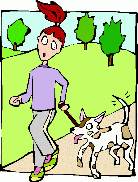 Clipart Dog Walking  Selected Clipart 