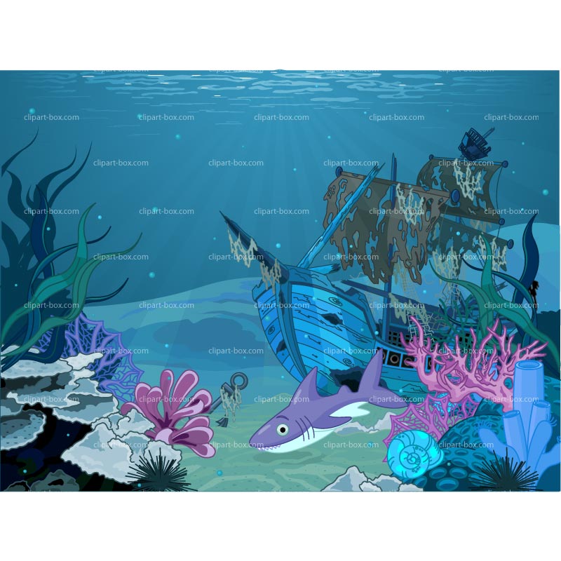 Clipart Undersea Background   Royalty Free Vector Design