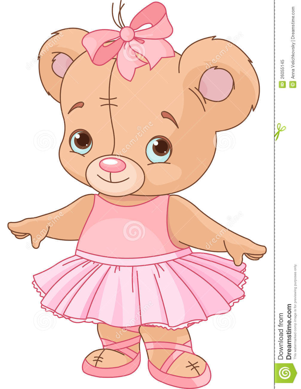 Cute Teddy Bear Ballerina Royalty Free Stock Photo   Image  26055145