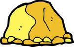 Gold Nugget Vector Clipart   Clipart Panda   Free Clipart Images