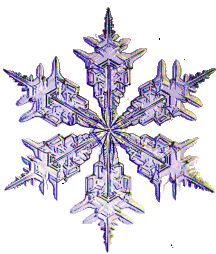 Large Crystal Snowflake Changing Colors In Changing Light Conditions
