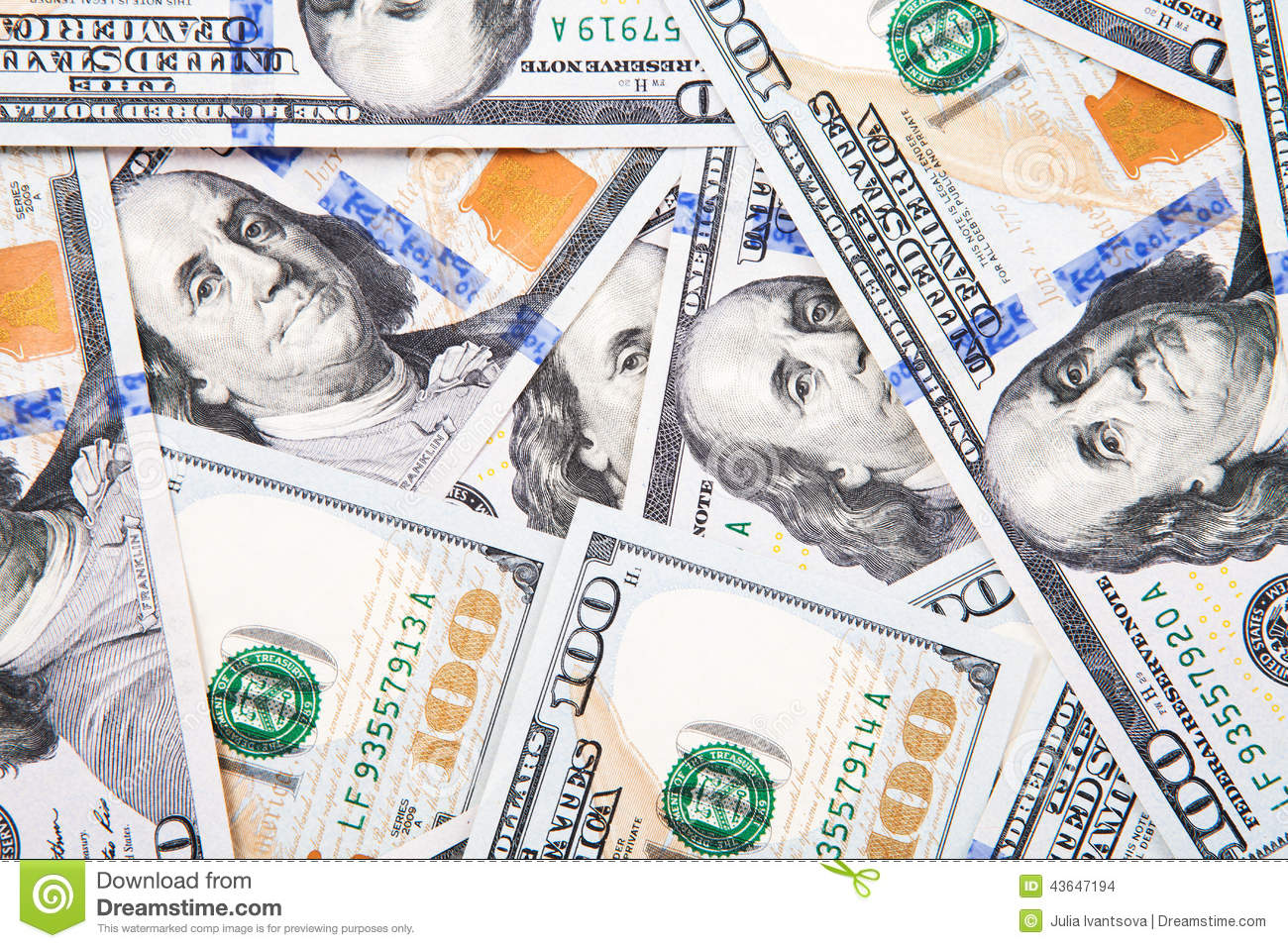 New 100 Dollar Bill Isolated On A White Background