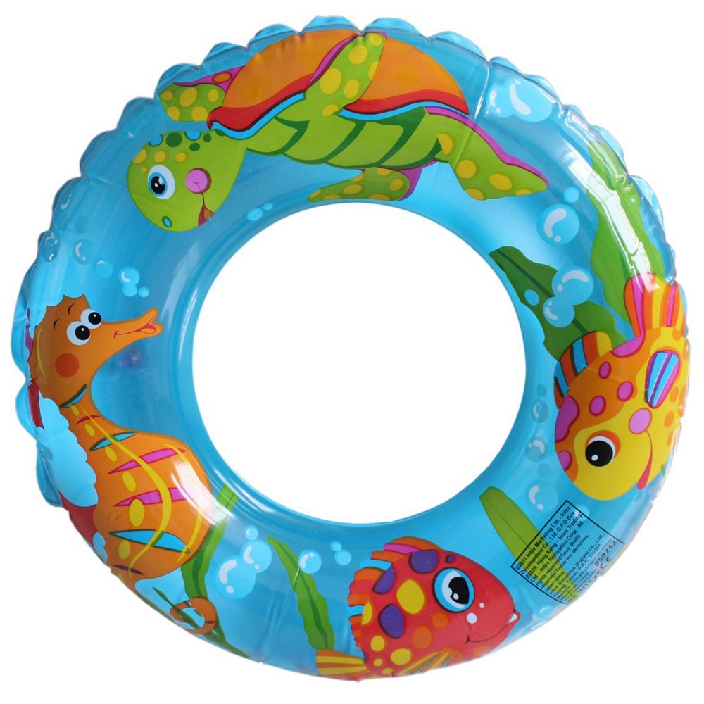 Ocean Reef Transparent Swimming Ring 24 Inch   Color   Design May Vary