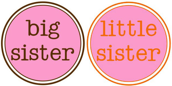 Personalized Circle Sister Shirt Non Personalized Circle Sister Shirt