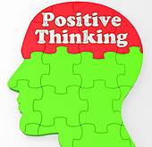 Positive Thinking Mind Shows Optimism Or Belief