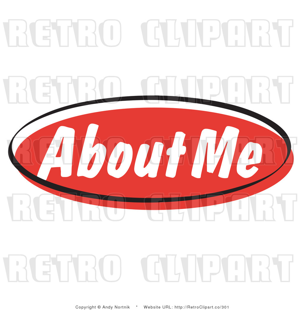 Retro Royalty Free About Me Website Button Vector Clipart By Andy