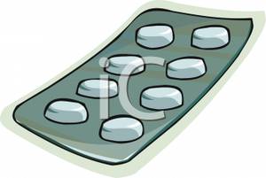 Royalty Free Clipart Image  A Pack Of Pills