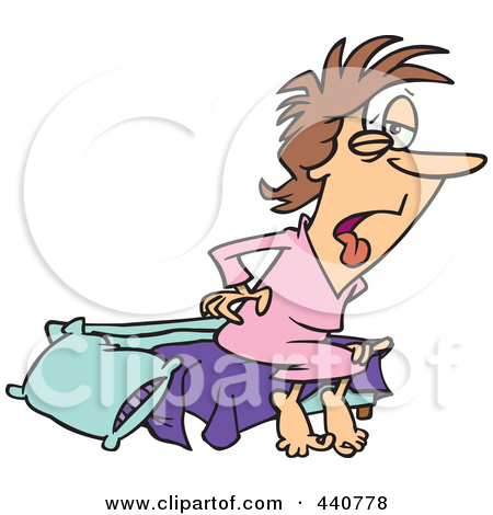 Royalty Free  Rf  Clipart Illustration Of A Cartoon Man Stretching