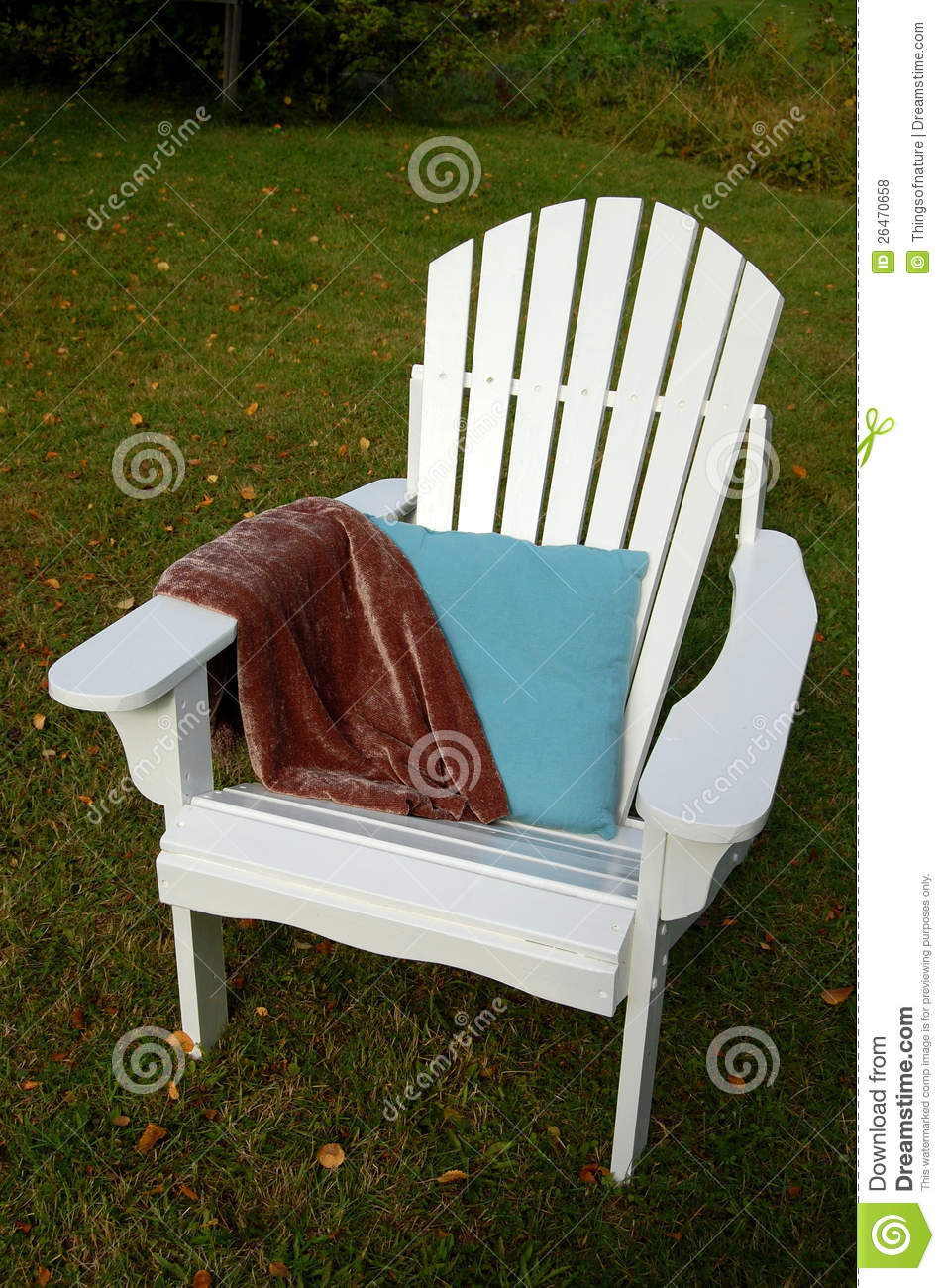 Adirondack Chair Outside Royalty Free Stock Photos   Image  26470658