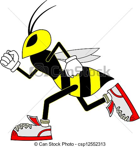 Animated Speed Clipart Vector   Speed Wasp