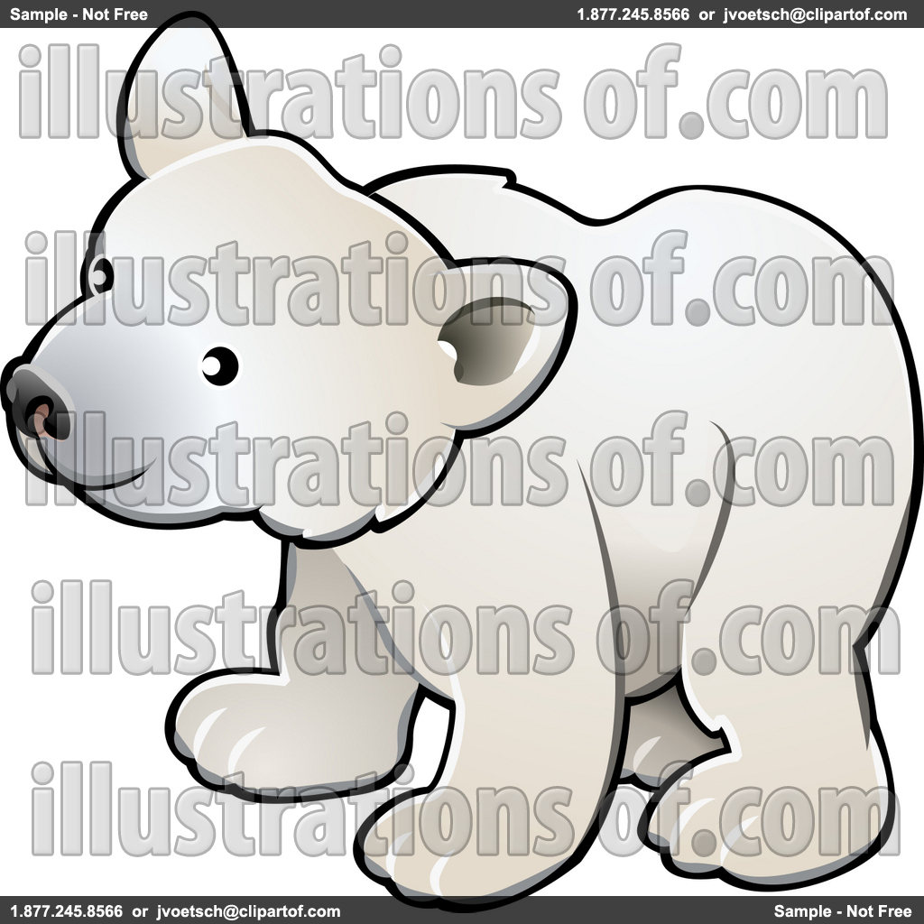 Baby Polar Bear Clipart Royalty Free Rf Polar Bear Clipart