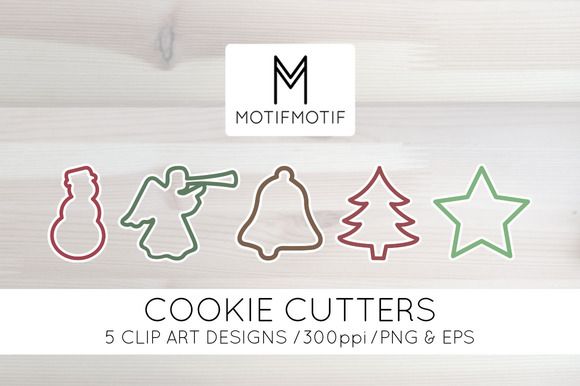 Check Out Holiday Cookie Cutter Clipart By Motif Motif On Creative    
