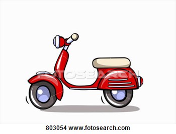 Clipart   A Motor Scooter  Fotosearch   Search Clipart Illustration