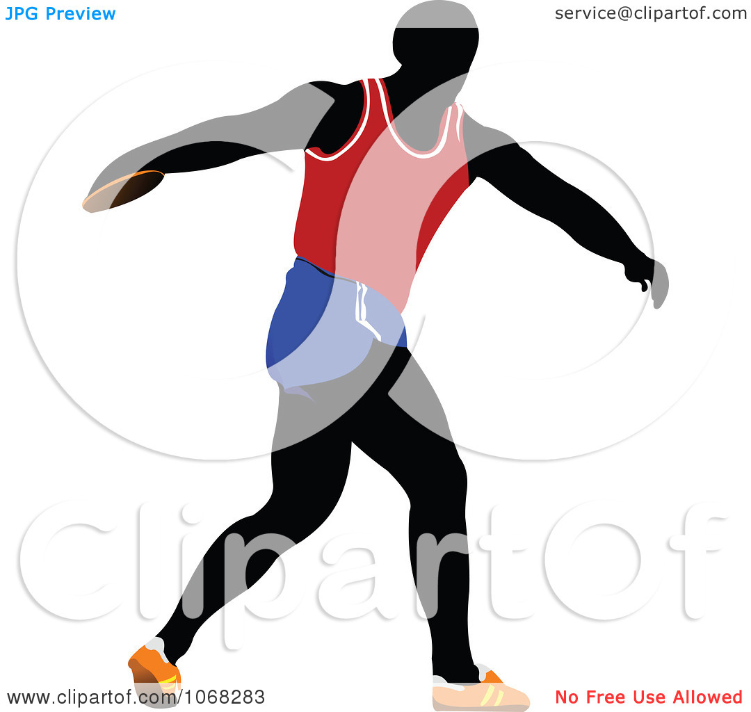 Clipart Discus Thrower   Royalty Free Vector Illustration By Leonid
