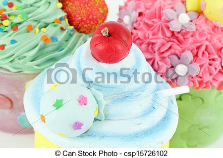 Colorful Sweet Cupcakes Dessert Food Background   Stock Image Images