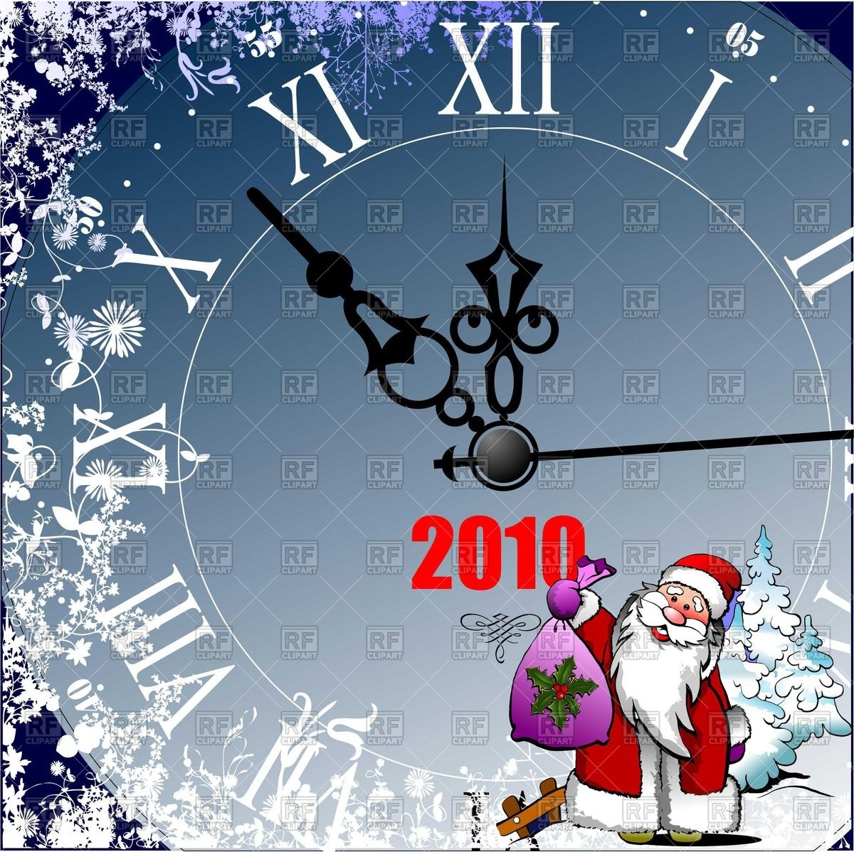 Dial   2010 New Year 52718 Download Royalty Free Vector Clipart  Eps
