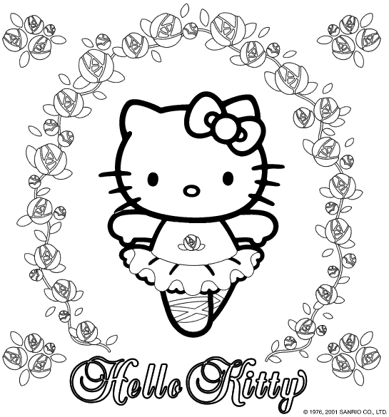 Disegni Da Colorare Di Hello Kitty   Hello Kitty Mania Hello Kitty