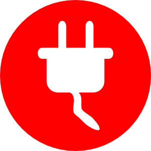 Electric Power Plug Icon Clip Art At Clker Com   Vector Clip Art