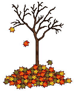 Fall Clip Art   Trees And Autumn Leaves