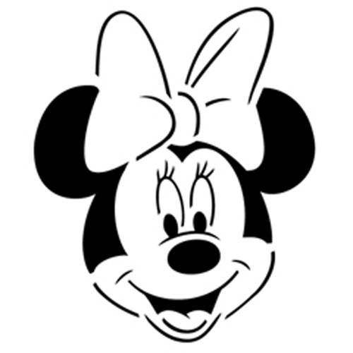 Free Printable Minnie Mouse Head Stencil
