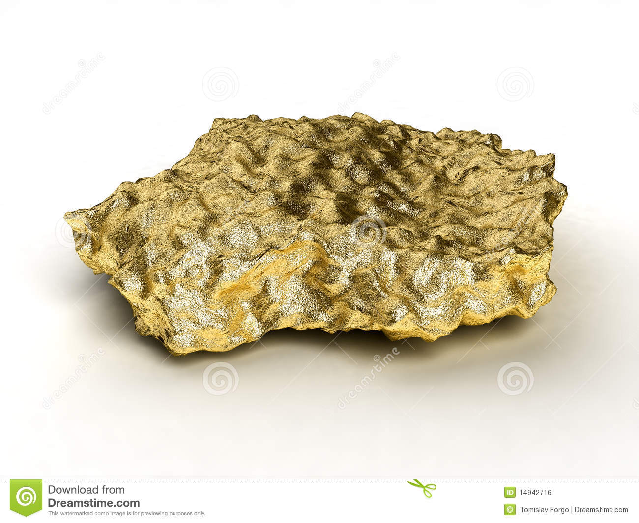 Gold Nugget Royalty Free Stock Image   Image  14942716