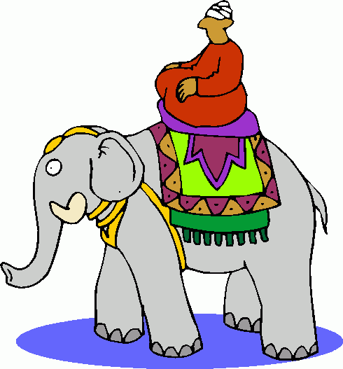 Indian Man On Elephant 2 Clipart   Indian Man On Elephant 2 Clip Art