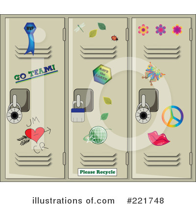 Lockers Clipart Illustration By Pams Clipart   Stock Sample  221748