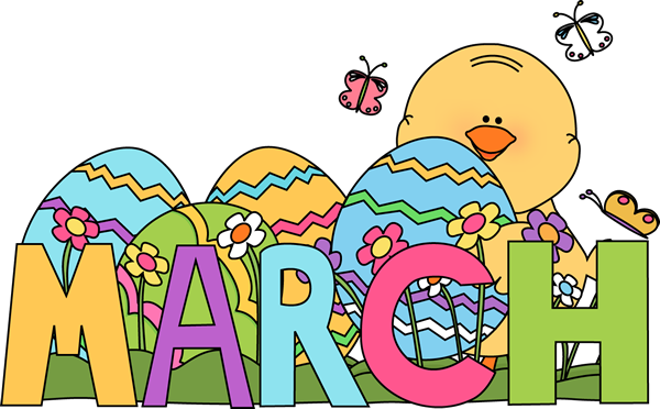 Month Of March Easter Clip Art   Month Of March Easter Image