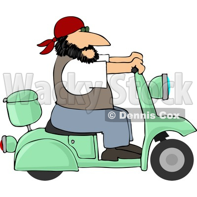 Motor Scooter Clipart