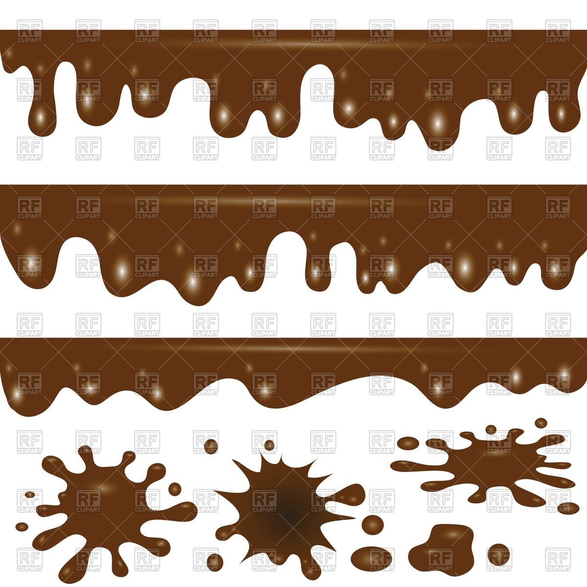 Of Melted Chocolate 42694 Download Royalty Free Vector Clipart  Eps