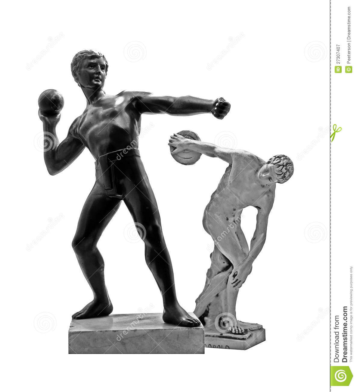 Shot Putter And Discus Thrower Royalty Free Stock Photography   Image