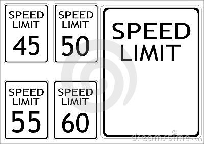 Speed Limit Sign Clip Art Speed Limit Road Signs Royalty Free Stock    