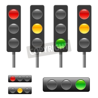 Traffic Light   Status Bar Vector Illustration   Stockpodium   Image