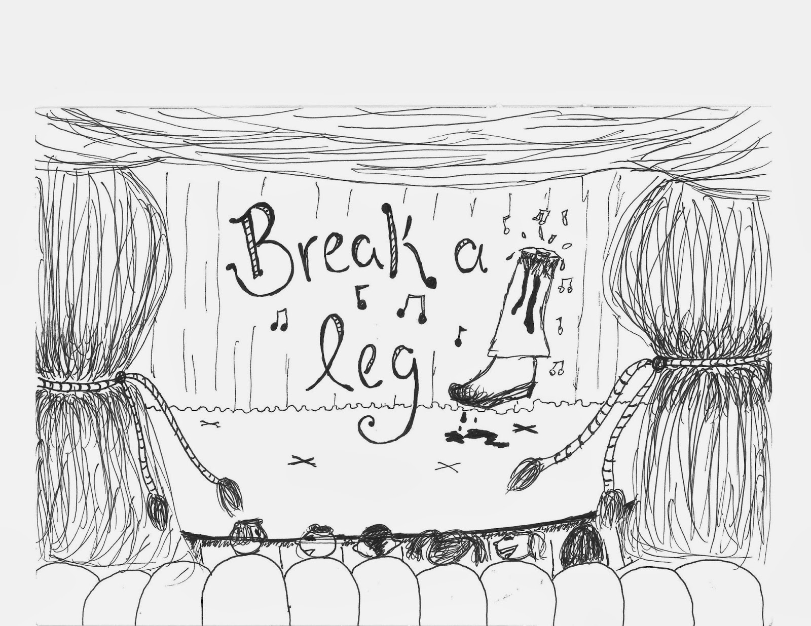 Break A Leg Cartoon Break A Leg By Vanessa