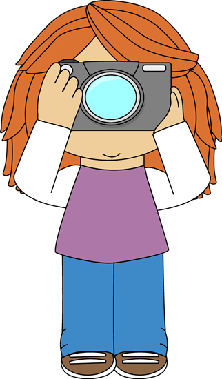 Class Photographer Clip Art Image   Girl Taking Pictures With A Camera