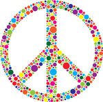 Colorful Peace Sign Clipart   Clipart Panda   Free Clipart Images