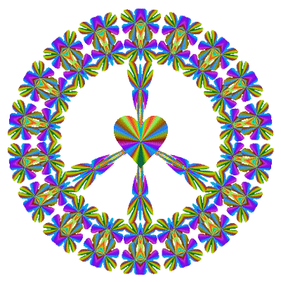 Colorful Peace Sign Clipart Colorful Animated Peace Sign Gif