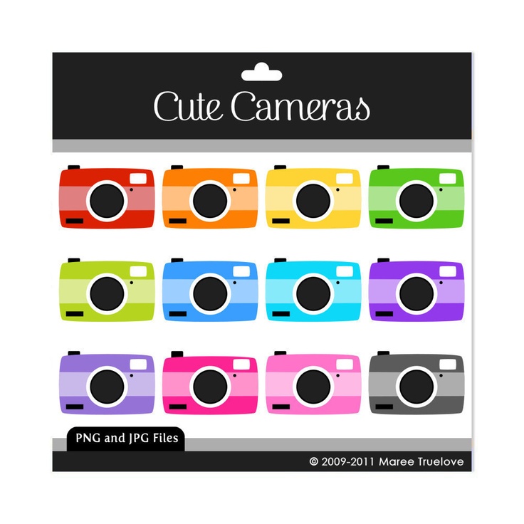 Cute Camera Clipart   Digital Clip Art Graphics For Personal Or Comme